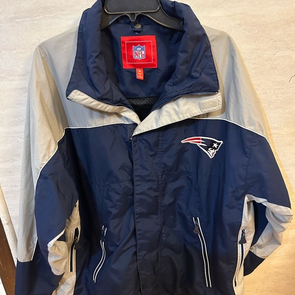 Patriots Jacket by NFL in Blue and Gray - Picture 1 of 16